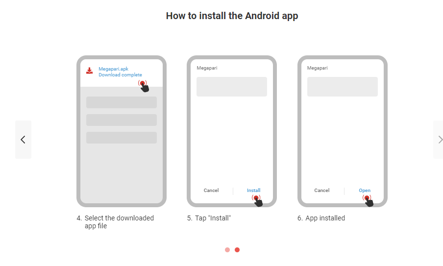 How to install Megapari Android App